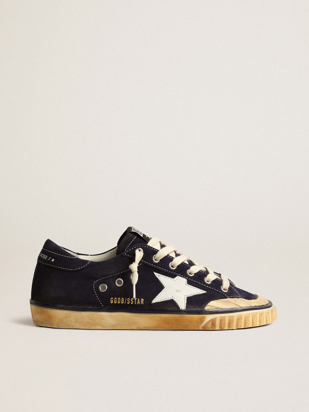 Super-Star Penstar Uomo LTD in suede blu con stella bianca