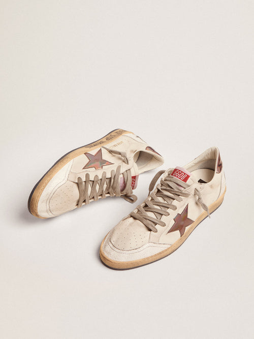 Ball Star in nappa con inserti olografici e scritta sulla suola