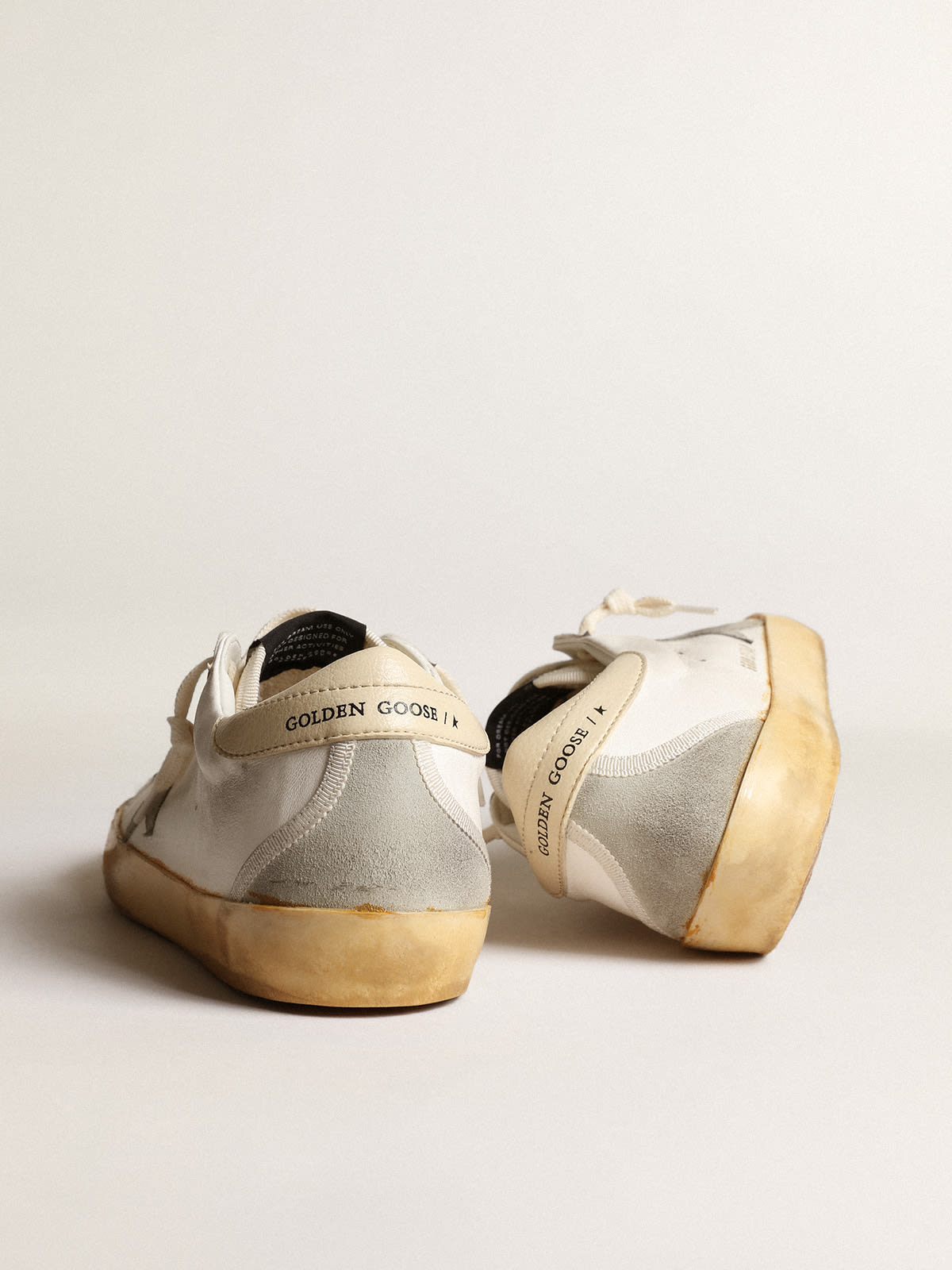Super-Star LTD con stella in suede ghiaccio e talloncino in PVC