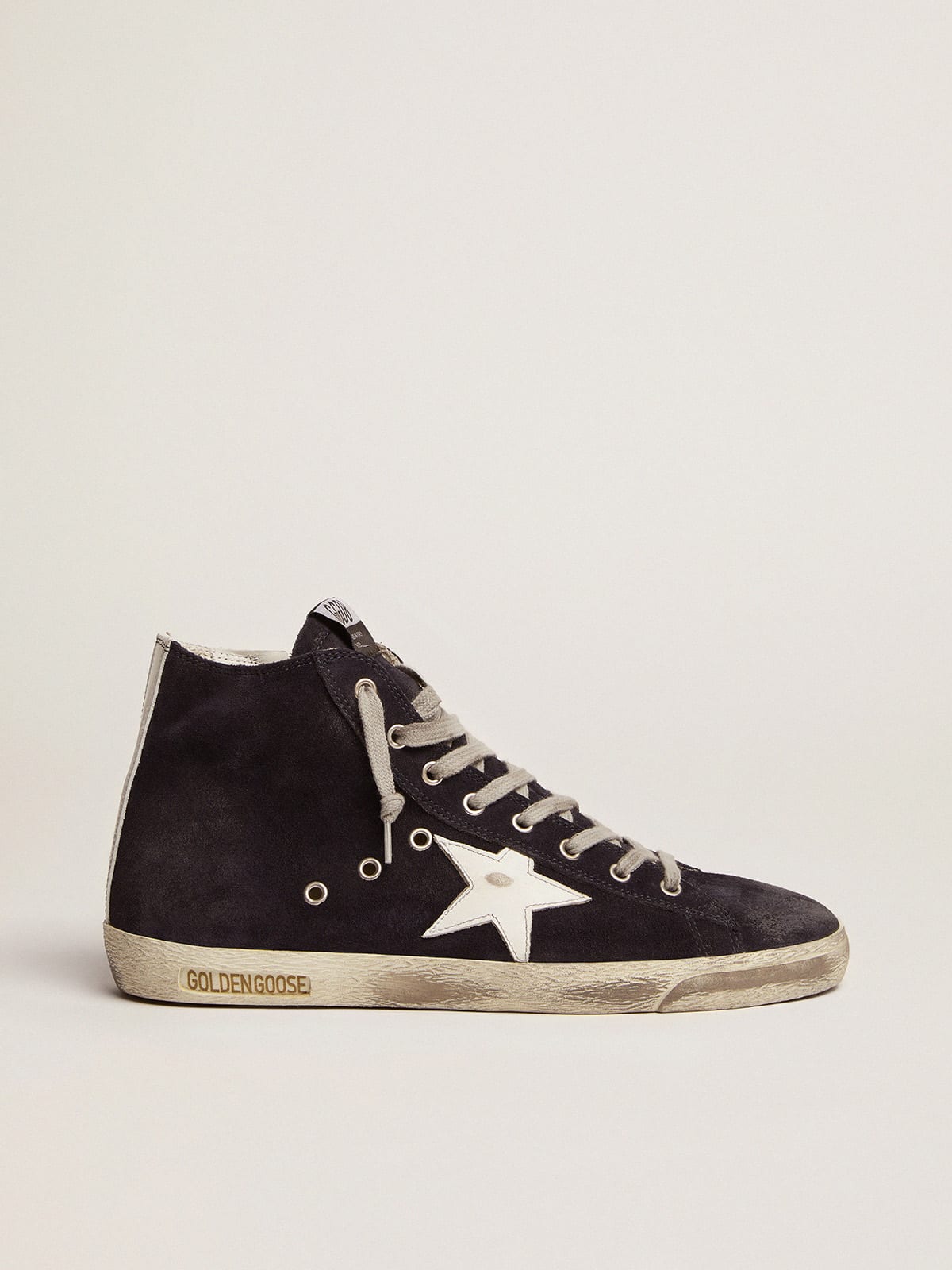 Sneakers Francy in pelle con stella e talloncino in pelle