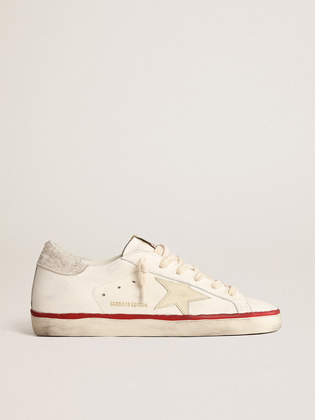 Super-Star Donna LTD CNY in nappa con stella color avorio