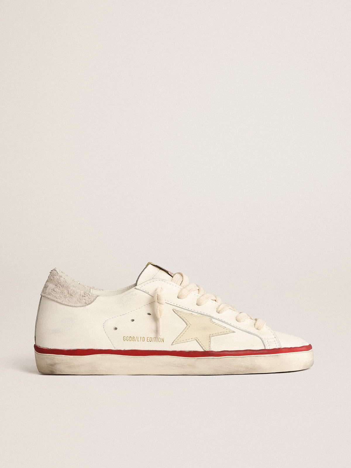Super-Star Donna LTD CNY in nappa con stella color avorio
