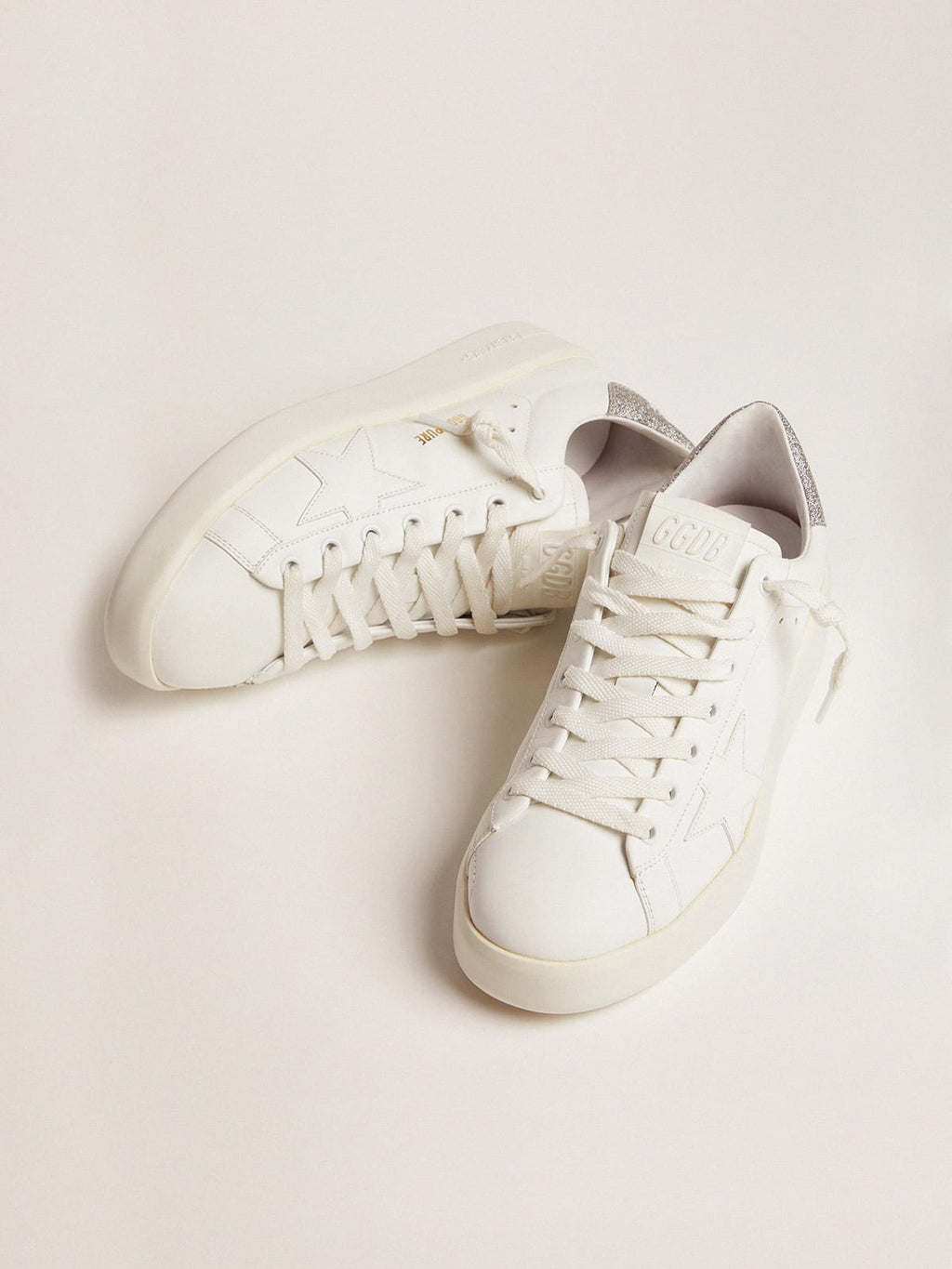 Sneakers Purestar talloncino glitter argento