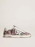 Stardan LAB uomo in pelle con schizzi di vernice multicolore all-over