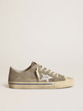 V-Star uomo con tomaia in suede e stella argento